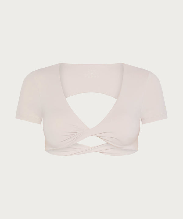 Camelia Top in Stone White Gray, ÔNNE activewear