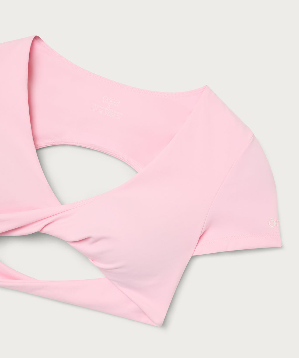 Camelia Top in Sakura Pink, ÔNNE activewear