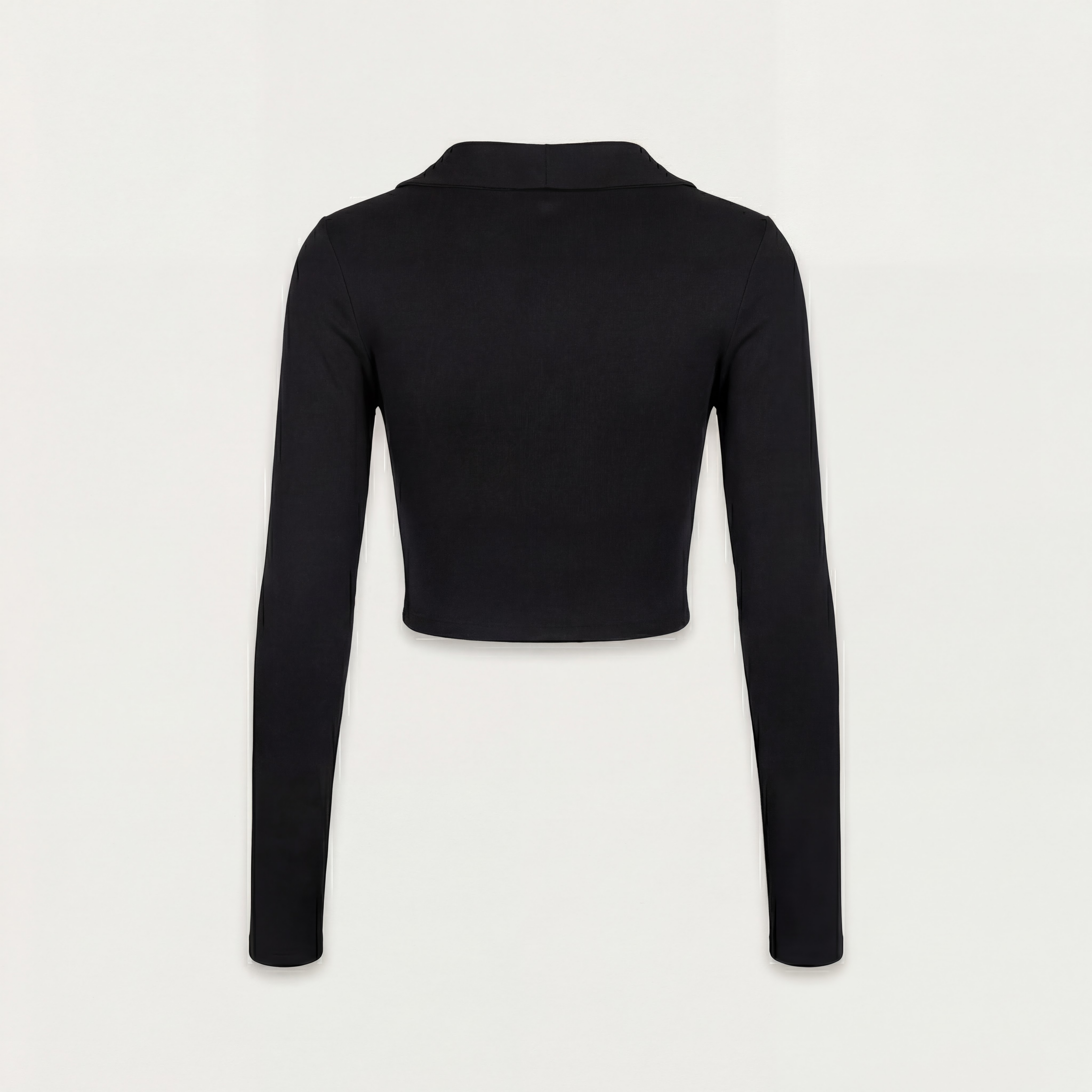 THE BLACK CROP TOP NECKLINE