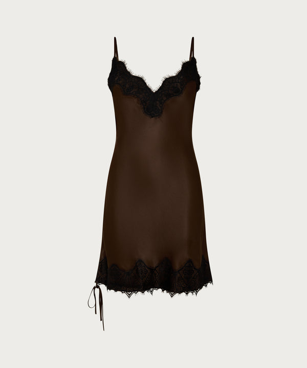 Black Satin Mini Slip Dress Black Satin Mini Slip Dress