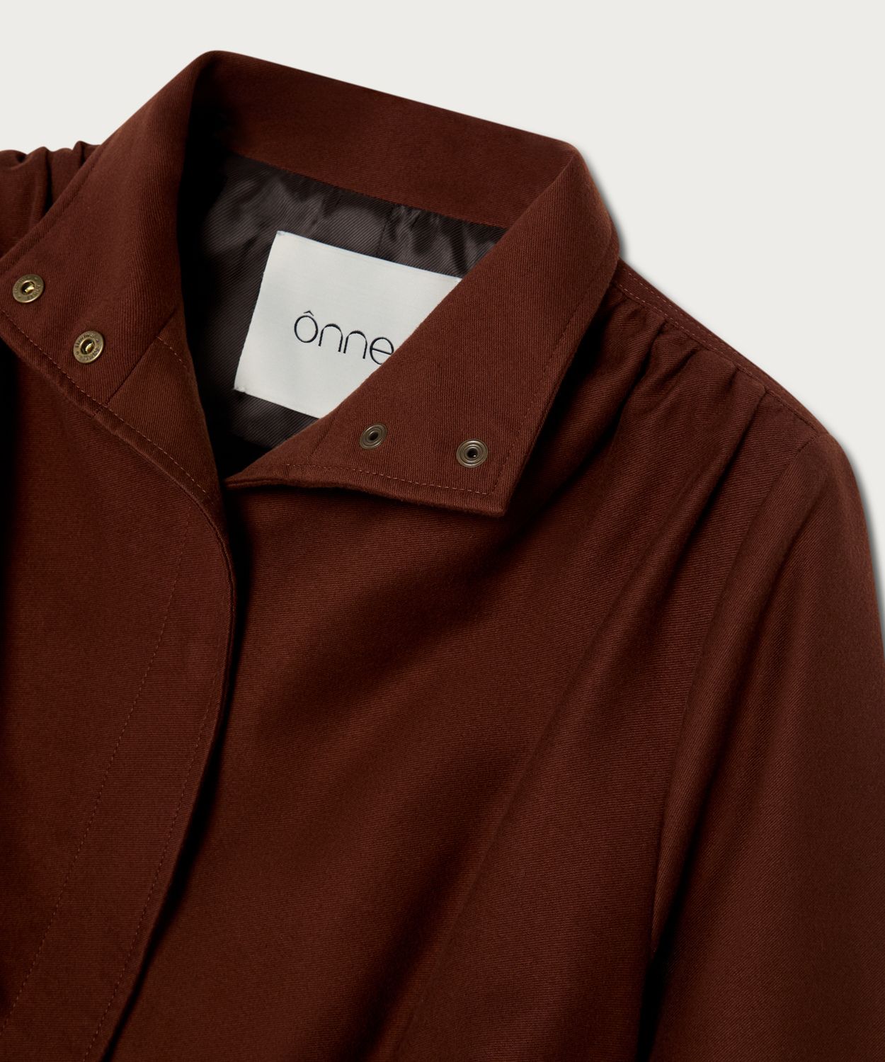 The Cropped Bomber Jacket Burgundy