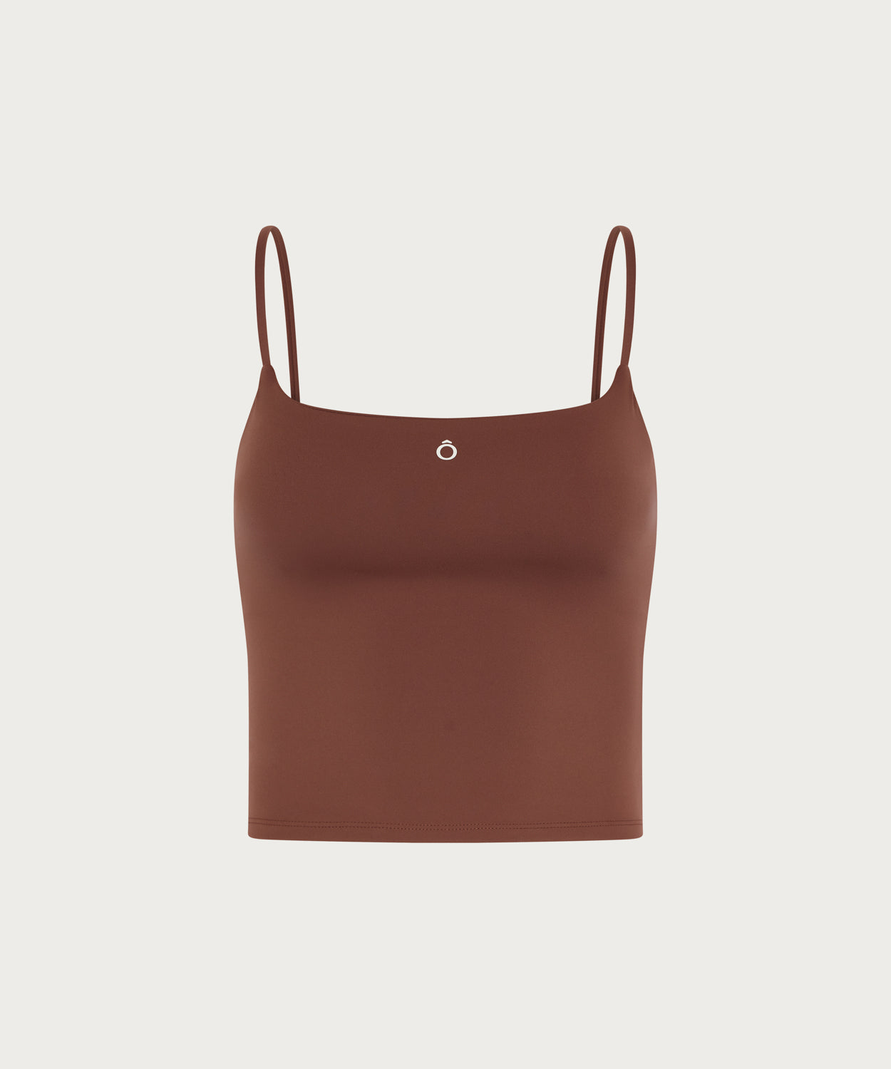 Naya Top in Chocolate Brown, back view, ÔNNE activewear