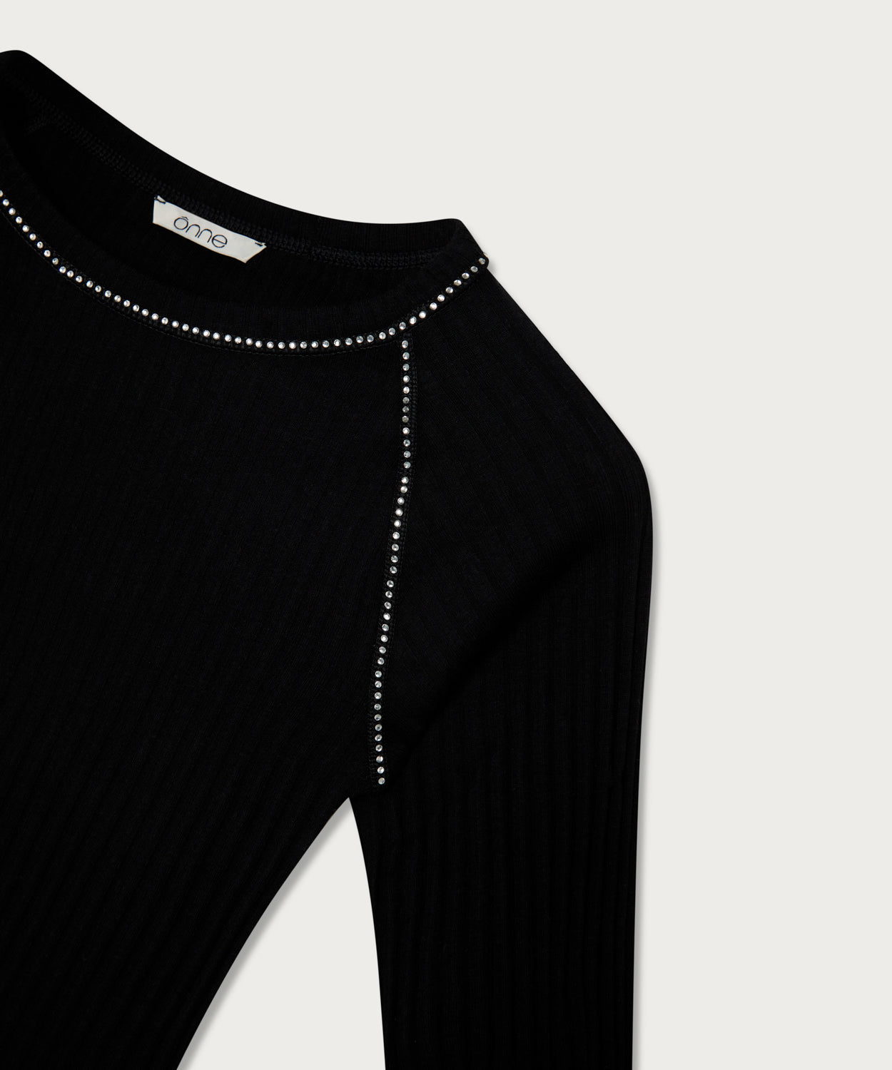The Crystal Trim Crew Neck