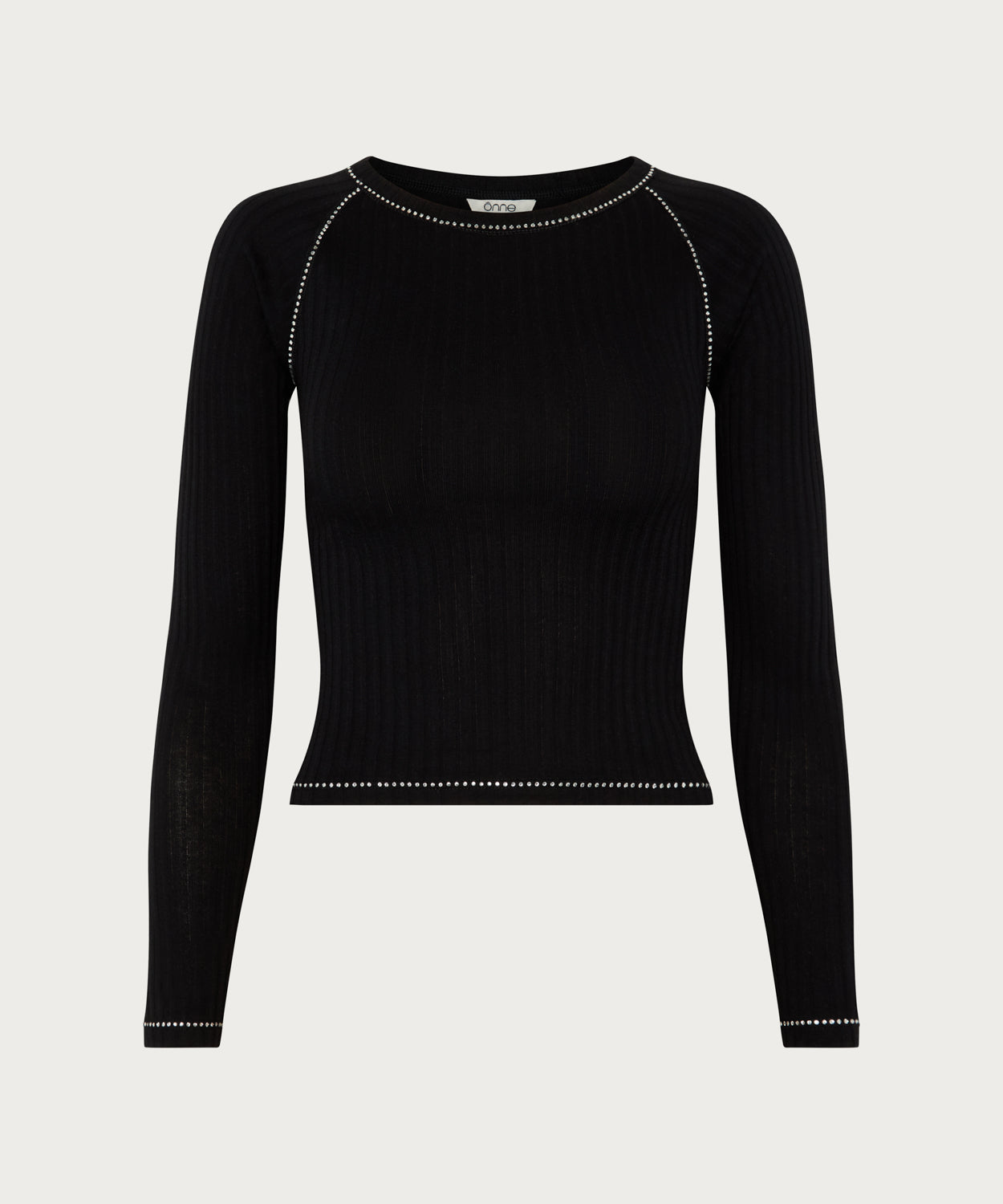 The Crystal Trim Crew Neck