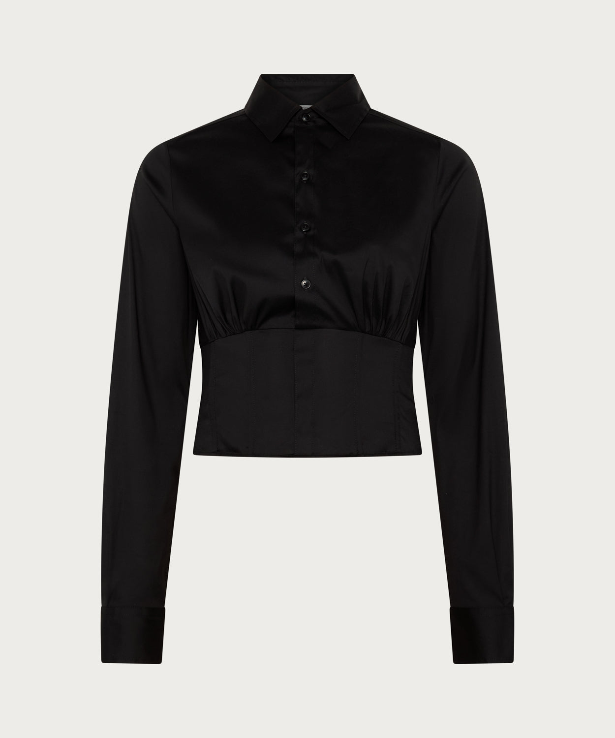 The Tailored Fitted Shrit Black