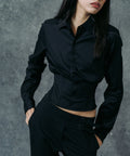The Tailored Fitted Shrit Black