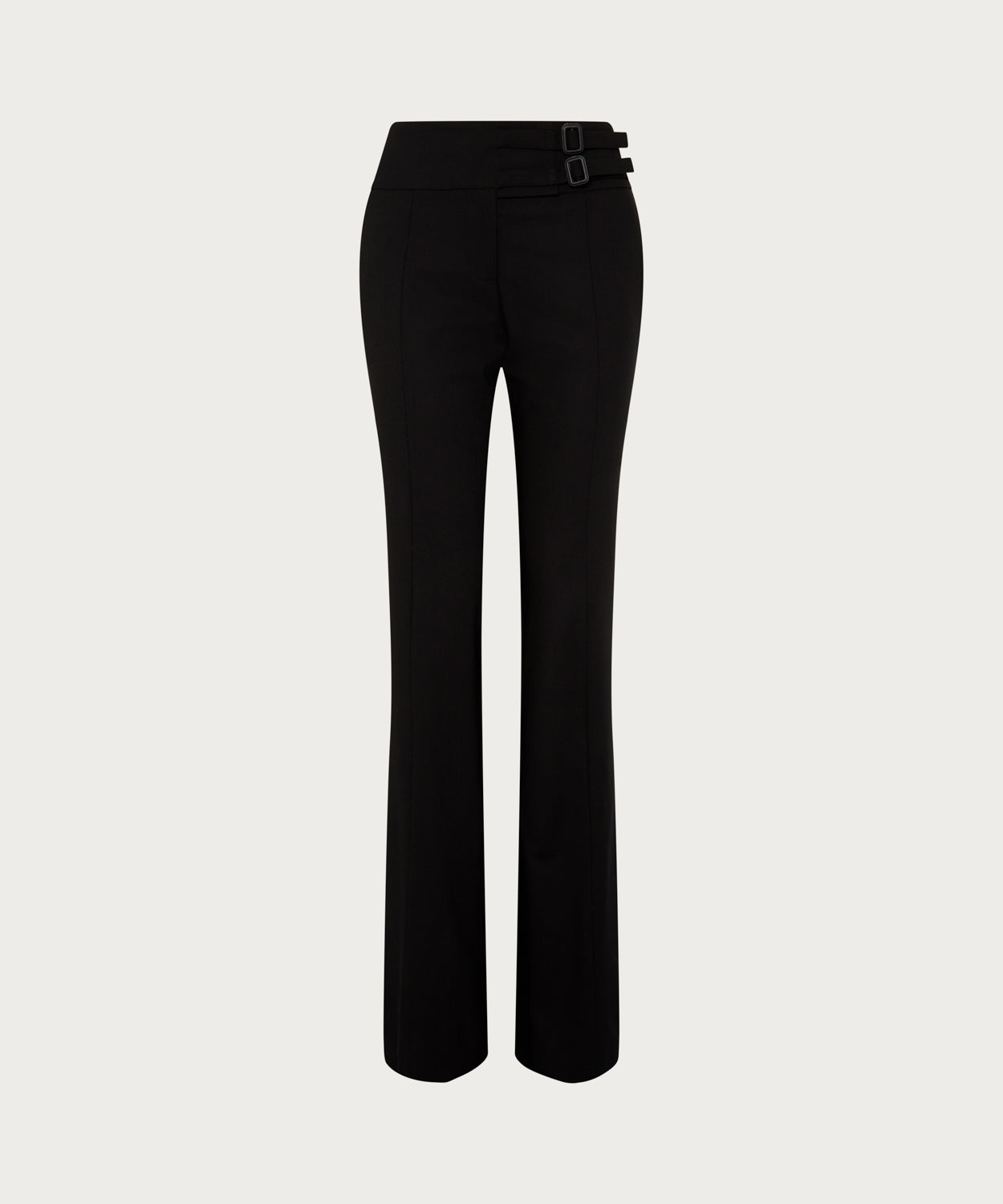 The Low-Rise Buckle Detail Trouser Black