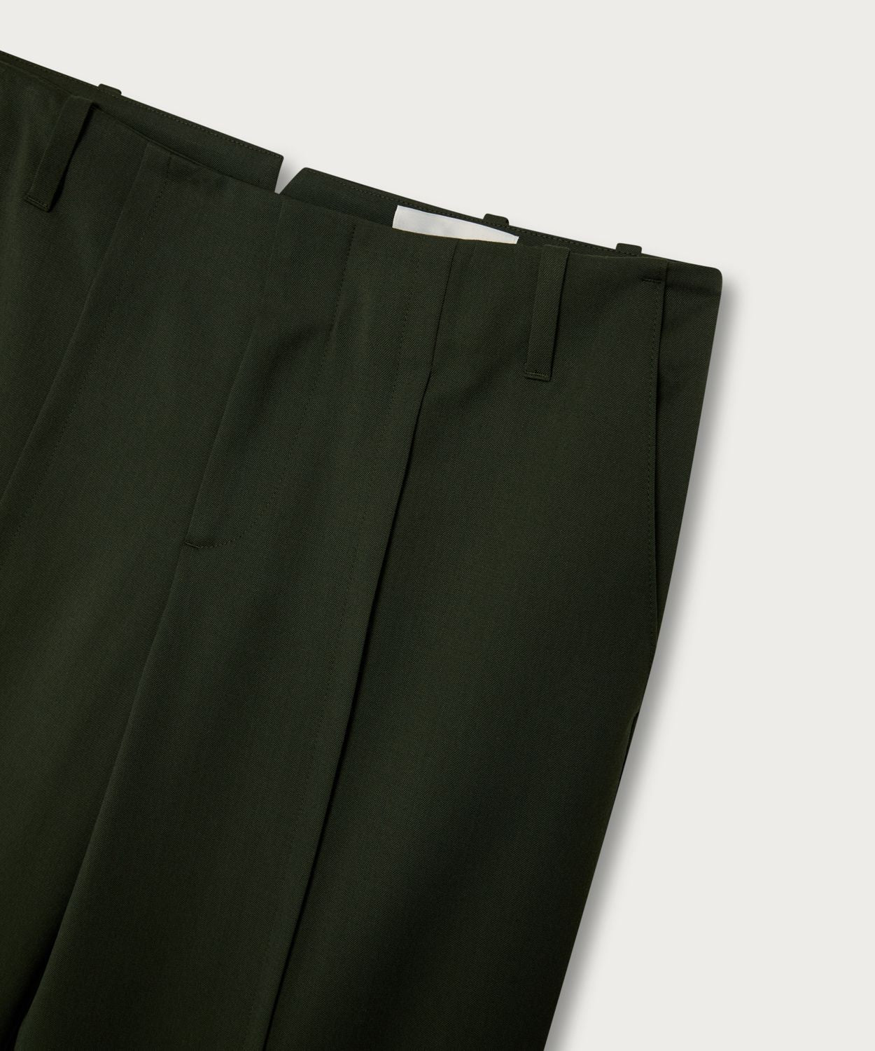 The Front Slit Tailored Trouser green
