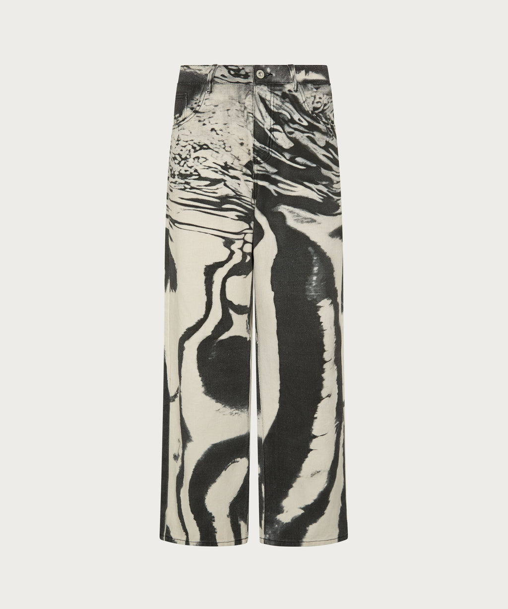 The Wide Leg Print Jean