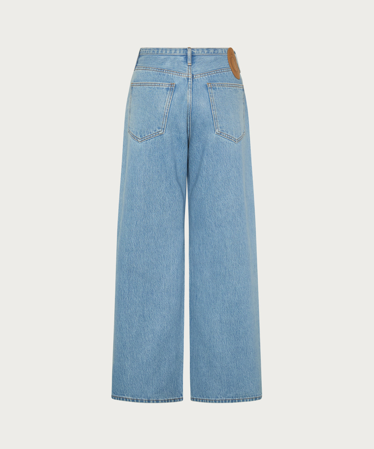 The Wide Leg Denim Trouser
