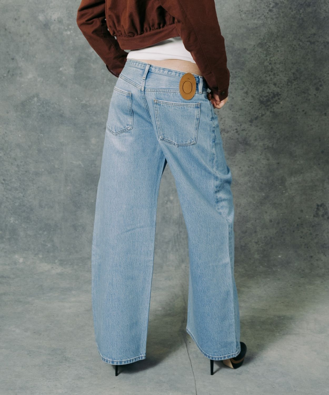 Die Wide-Leg-Jeanshose