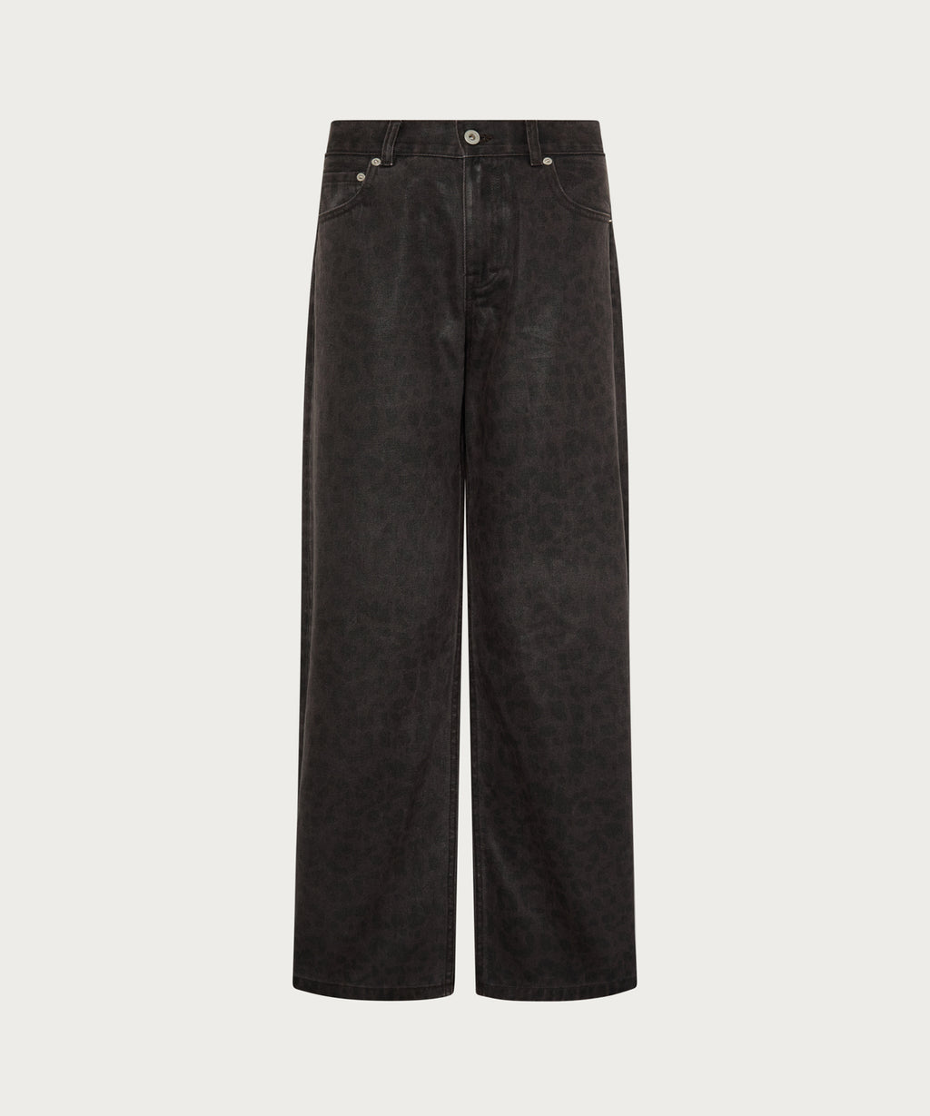 The Dark Animal Print Trouser