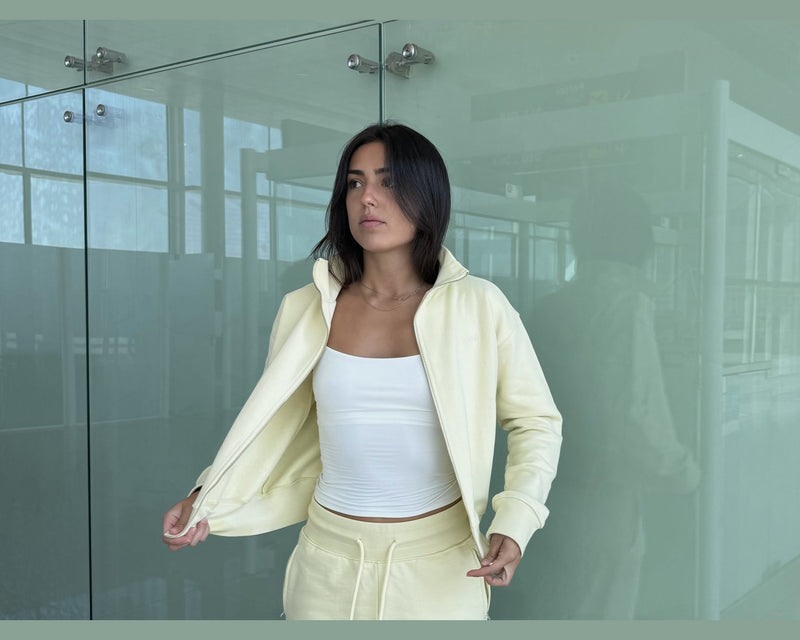 Alma Jacket in Creamy Yellow, ÔNNE swimwear