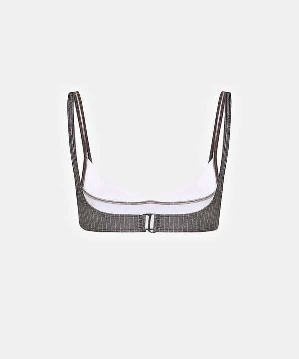 Bacau Top in Grey White, ÔNNE swimwear