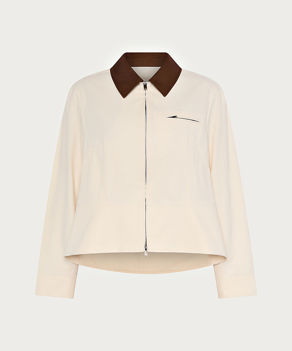 Ballina Tailored Jacket in Beige, ÔNNE swimwear