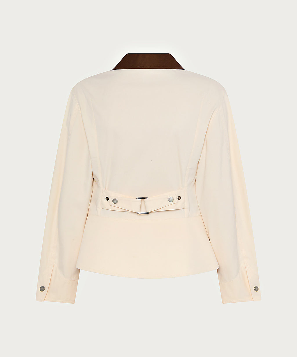 Ballina Tailored Jacket in Beige, ÔNNE swimwear