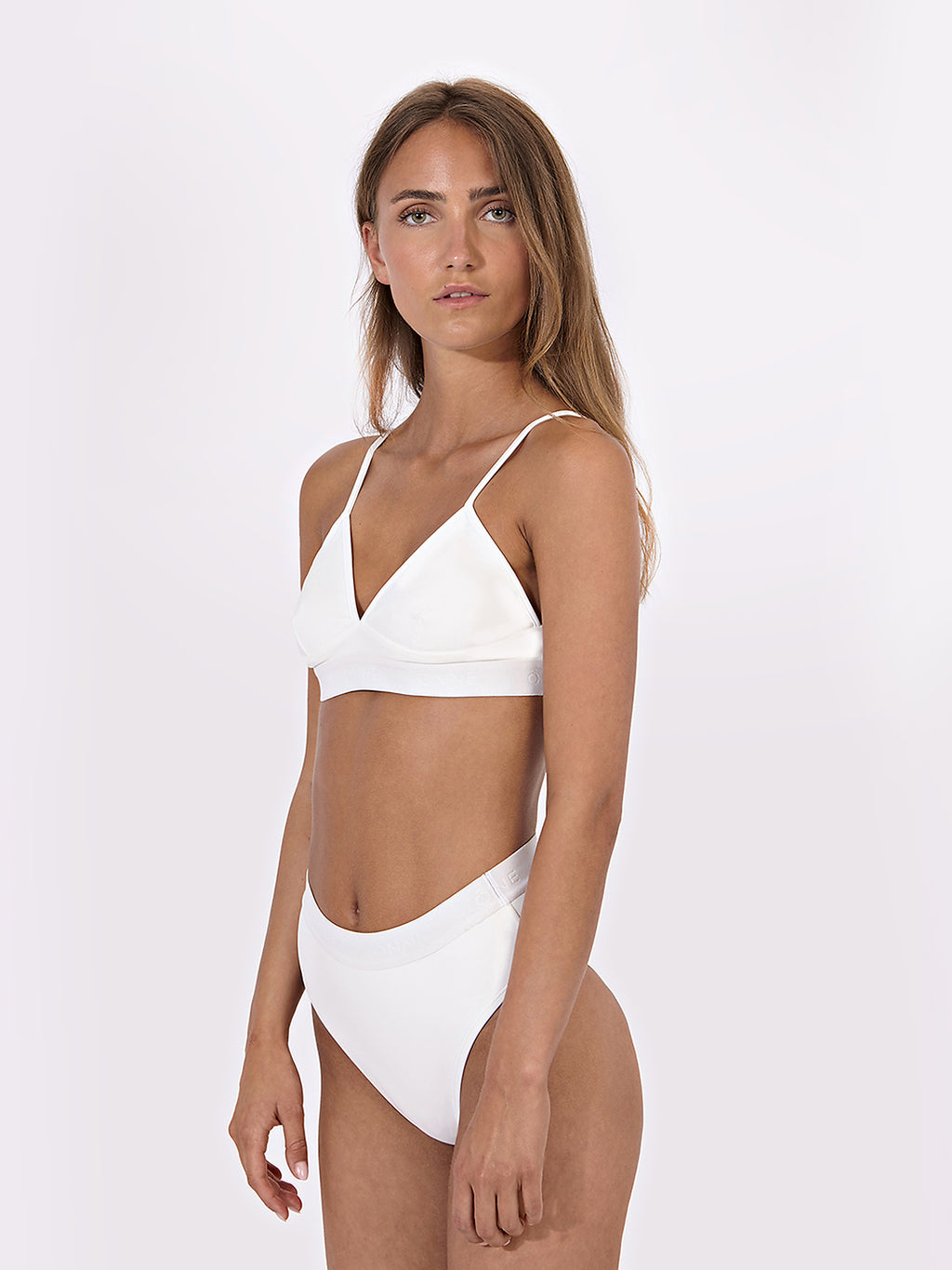 Beonne Tall Bottom Plain in White, ÔNNE swimwear