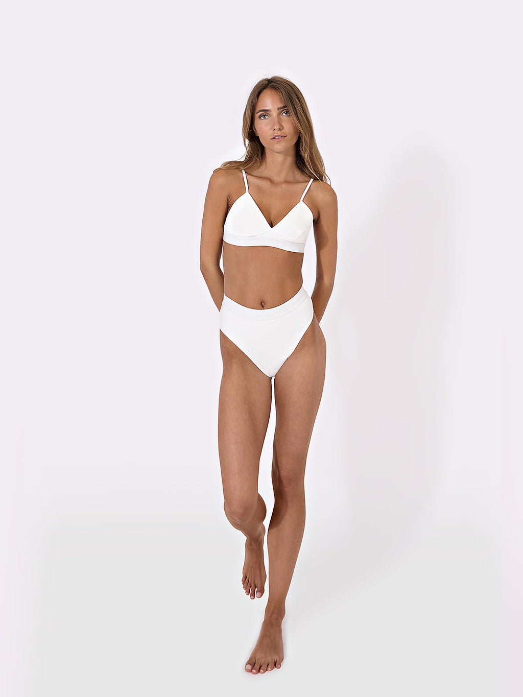 Beonne Tall Bottom Plain in White, ÔNNE swimwear