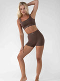 Cinder Shorts in Dark Brown, ÔNNE activewear