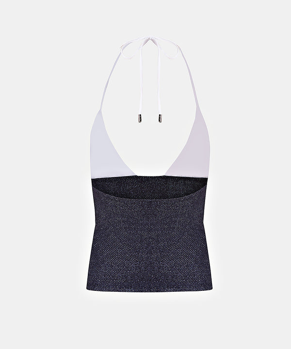 Coral Top in Blue White, ÔNNE swimwear