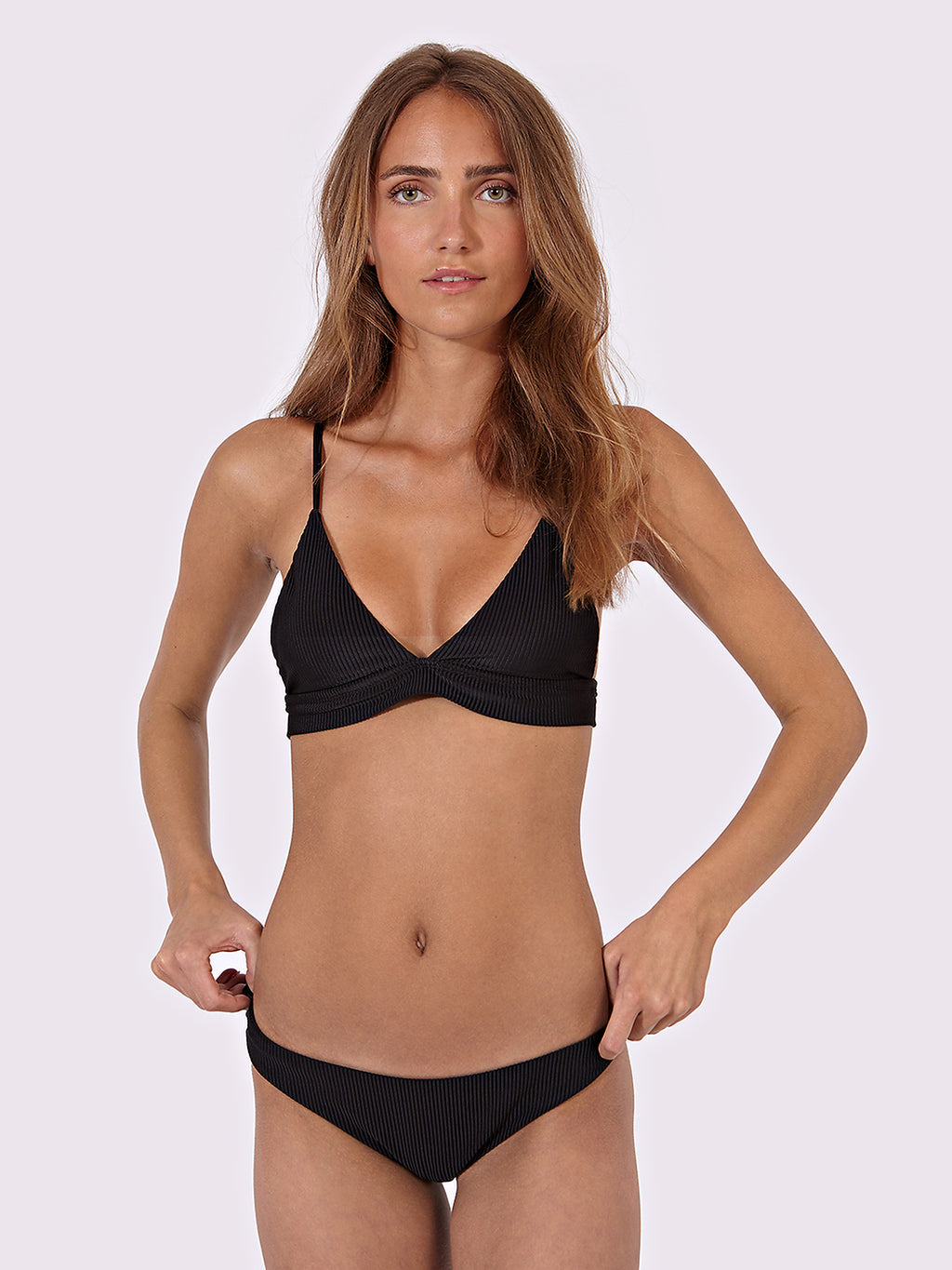 Julie Bottom Rib in Black, ÔNNE swimwear