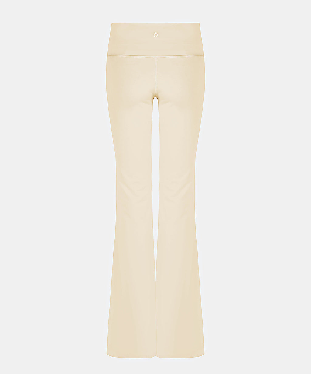 Lara Flare Pants in Creamy Yellow, ÔNNE activewear