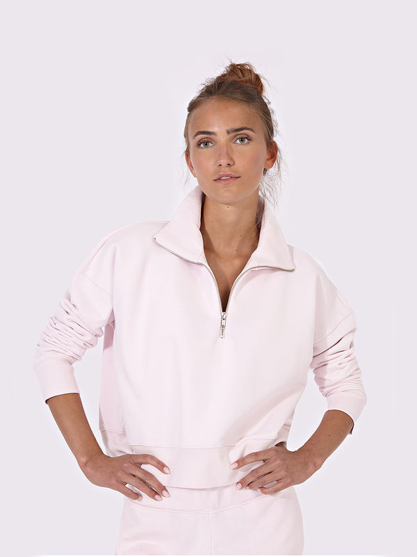 Luma Hoodie Half in Light Pink, ÔNNE activewear