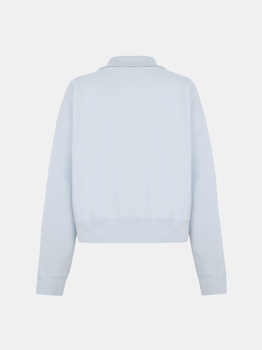 Luma Hoodie Half in Water Blue, silhouette, back, ÔNNE activewear