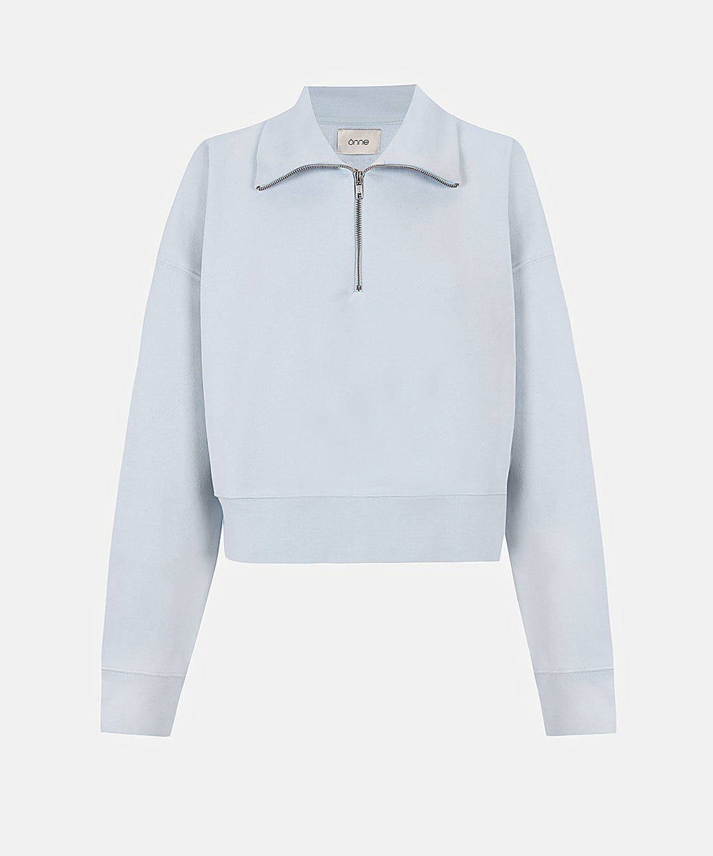Luma Hoodie Half in Water Blue, ÔNNE activewear