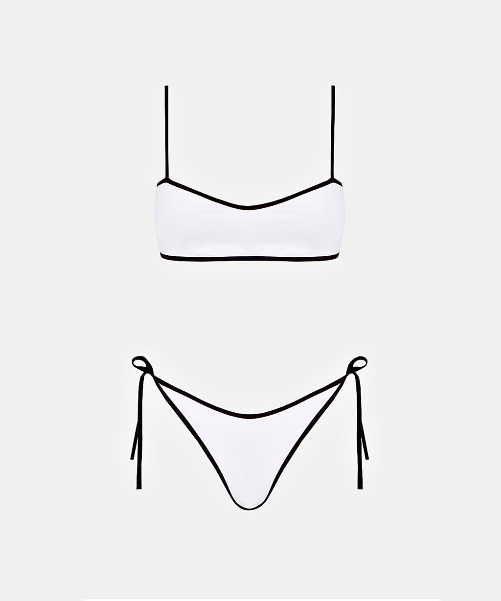 Luna Top in White, ÔNNE swimwear