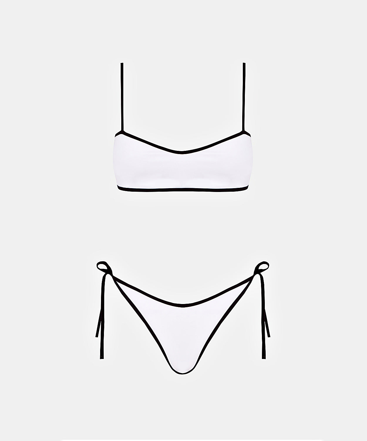Luna Top in White, ÔNNE swimwear
