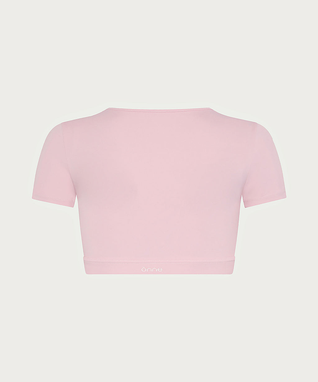 Muse Top in Peach Pink, ÔNNE swimwear