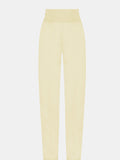 Nara Joggers in Creamy Yellow, silhouette, front, ÔNNE activewear