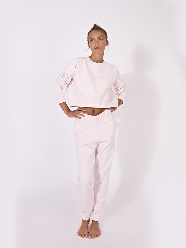 Nika Hoodie Crop in Light Pink, ÔNNE activewear