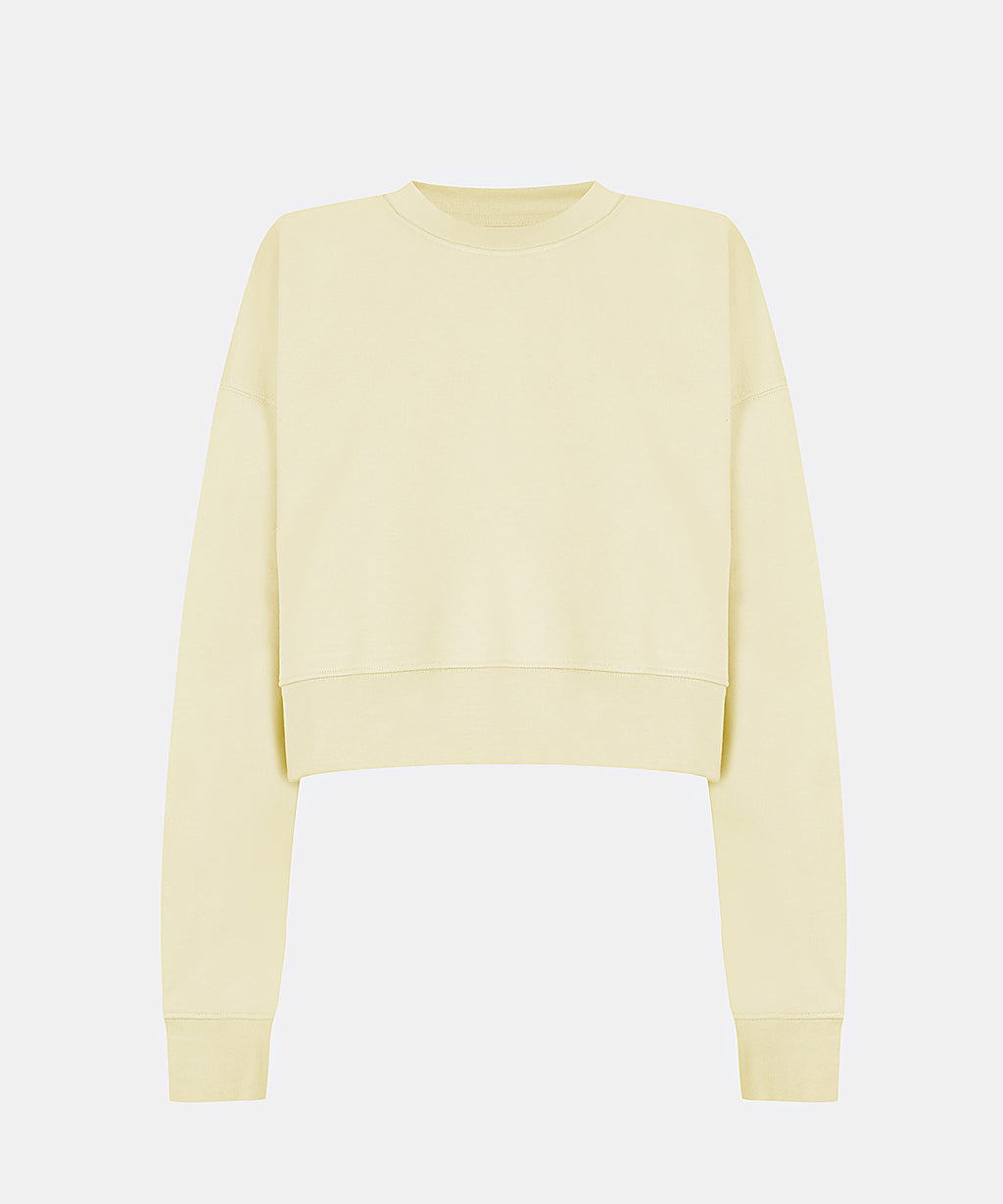 Nika Hoodie Crop in Creamy Yellow, ÔNNE activewear