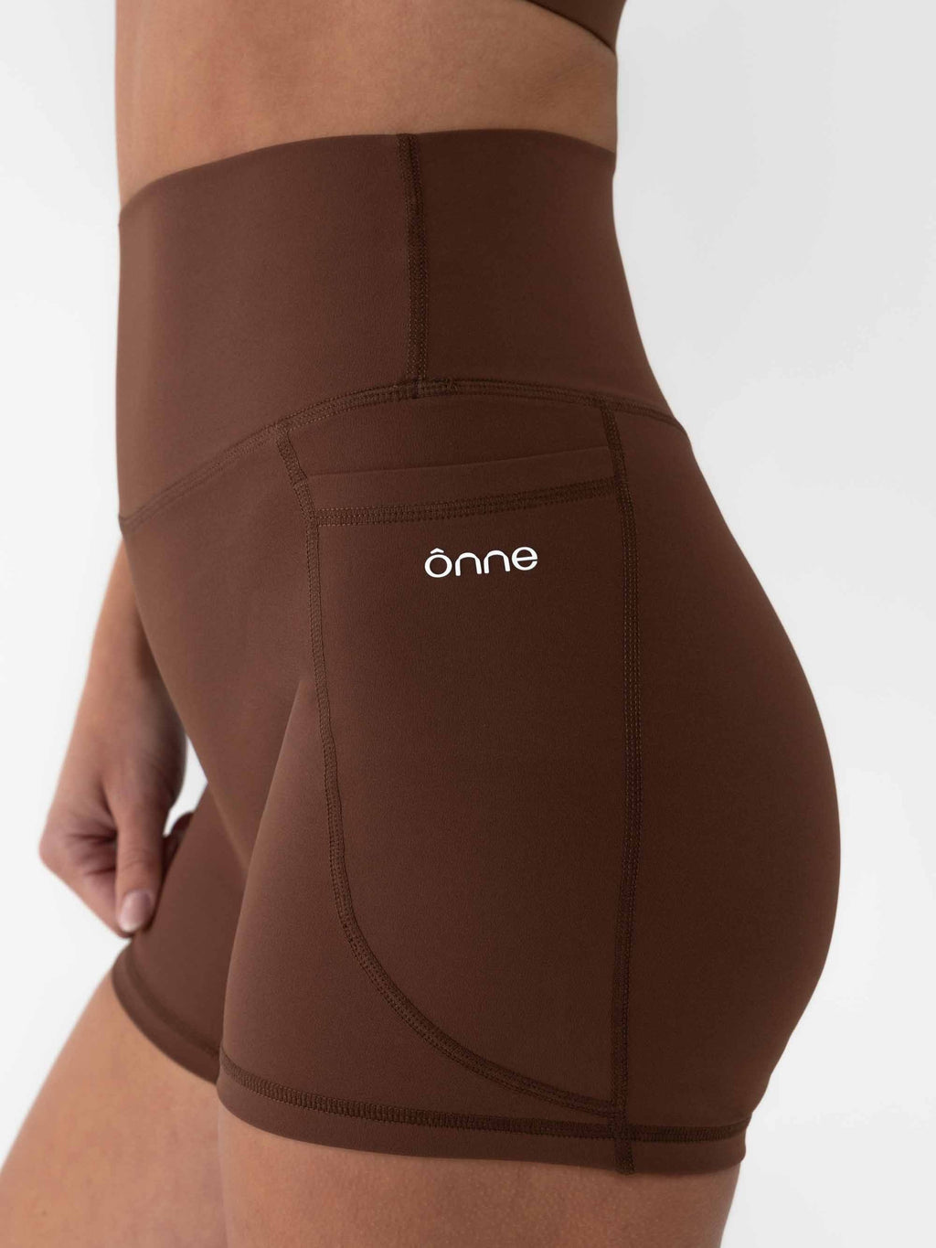 Maia Short in Birch Brown, ÔNNE activewear