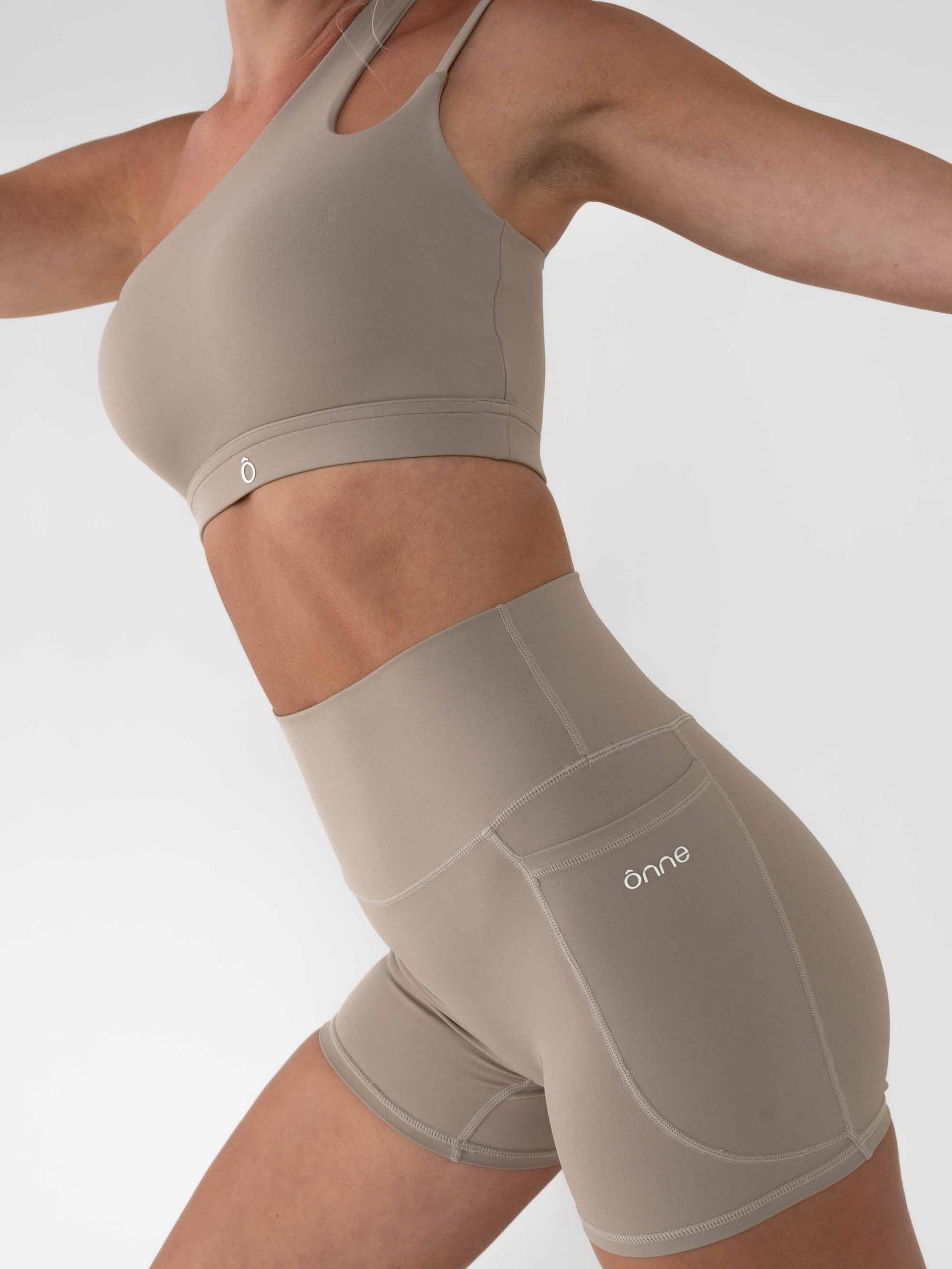 Nora Top in Birch Brown, ÔNNE activewear