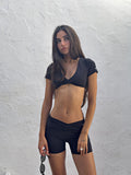 Solene Shorts in Black, ÔNNE activewear