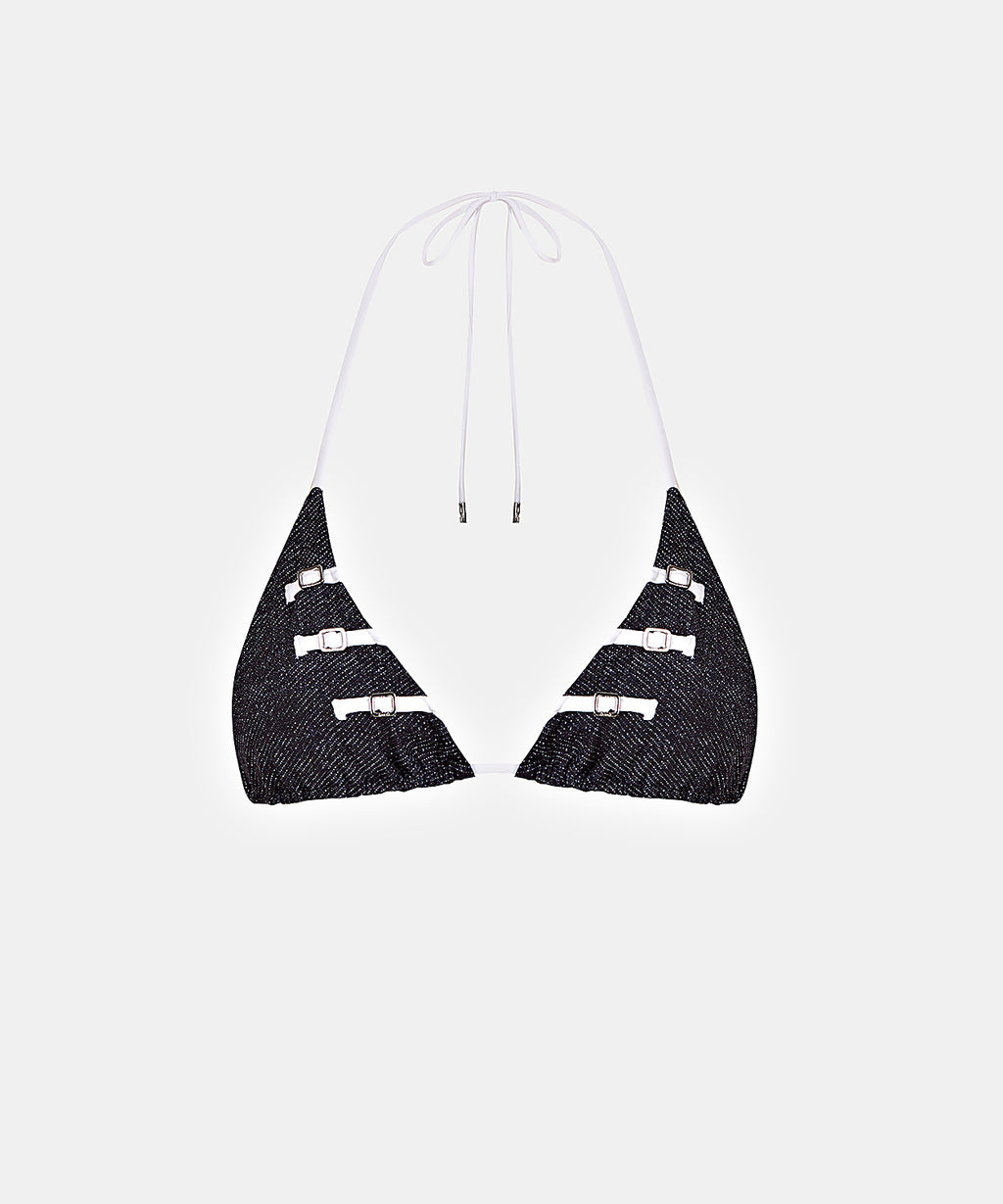 Zoan Top in Blue White, ÔNNE swimwear