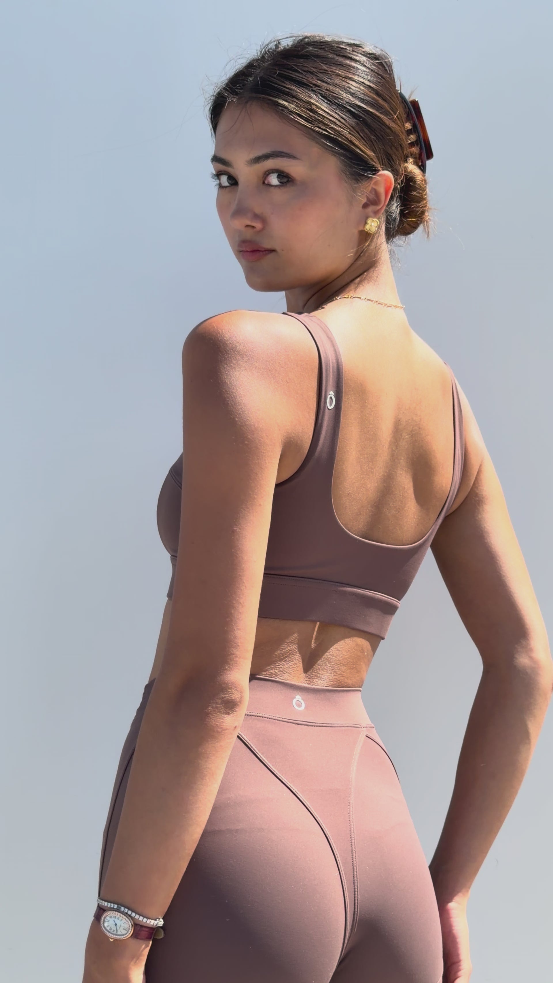 Lowen Leggings in Dark Brown, ÔNNE activewear