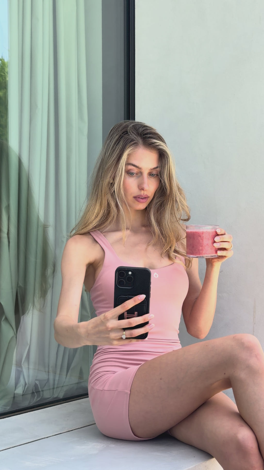 Lane Jumpsuit in Grapefruit Pink, ÔNNE activewear