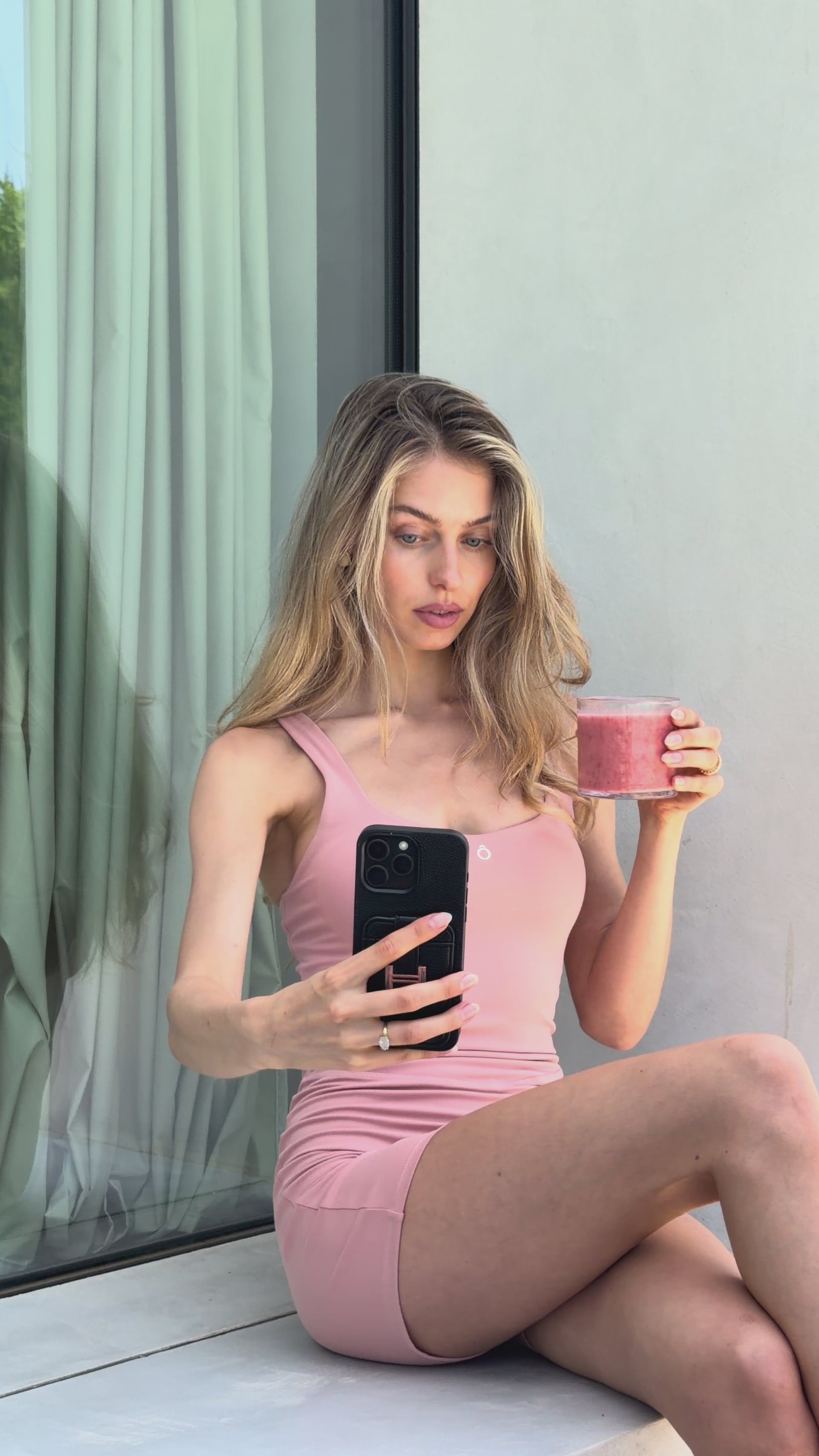 Lane Jumpsuit in Grapefruit Pink, ÔNNE activewear