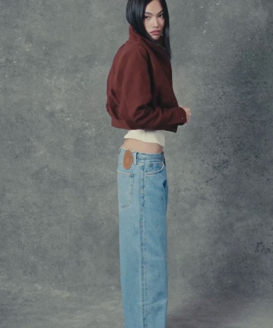 Die Wide-Leg-Jeanshose