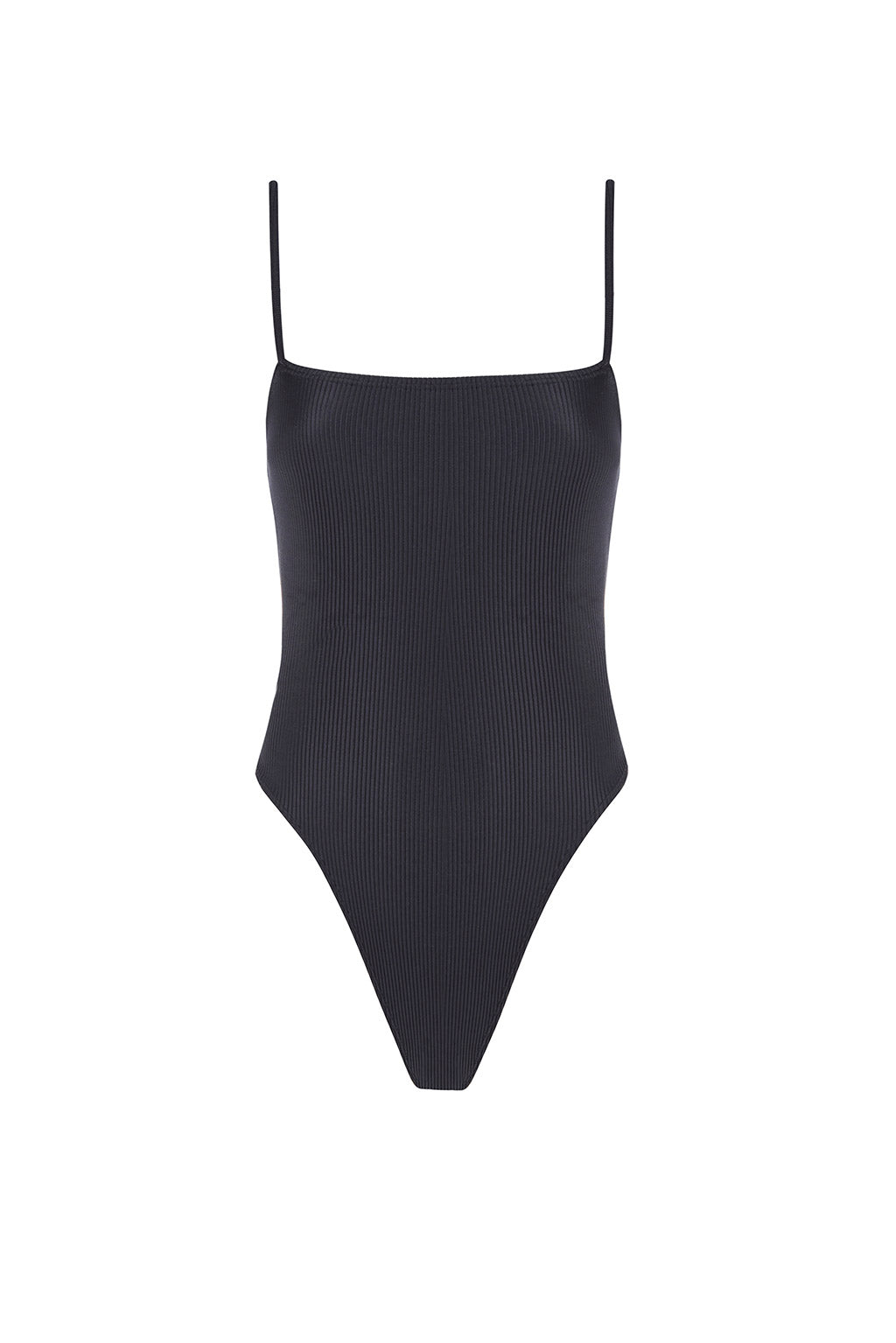 Line One piece Rib in Black, ÔNNE swimwear